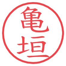 亀垣の電子印鑑／ハンコ画像